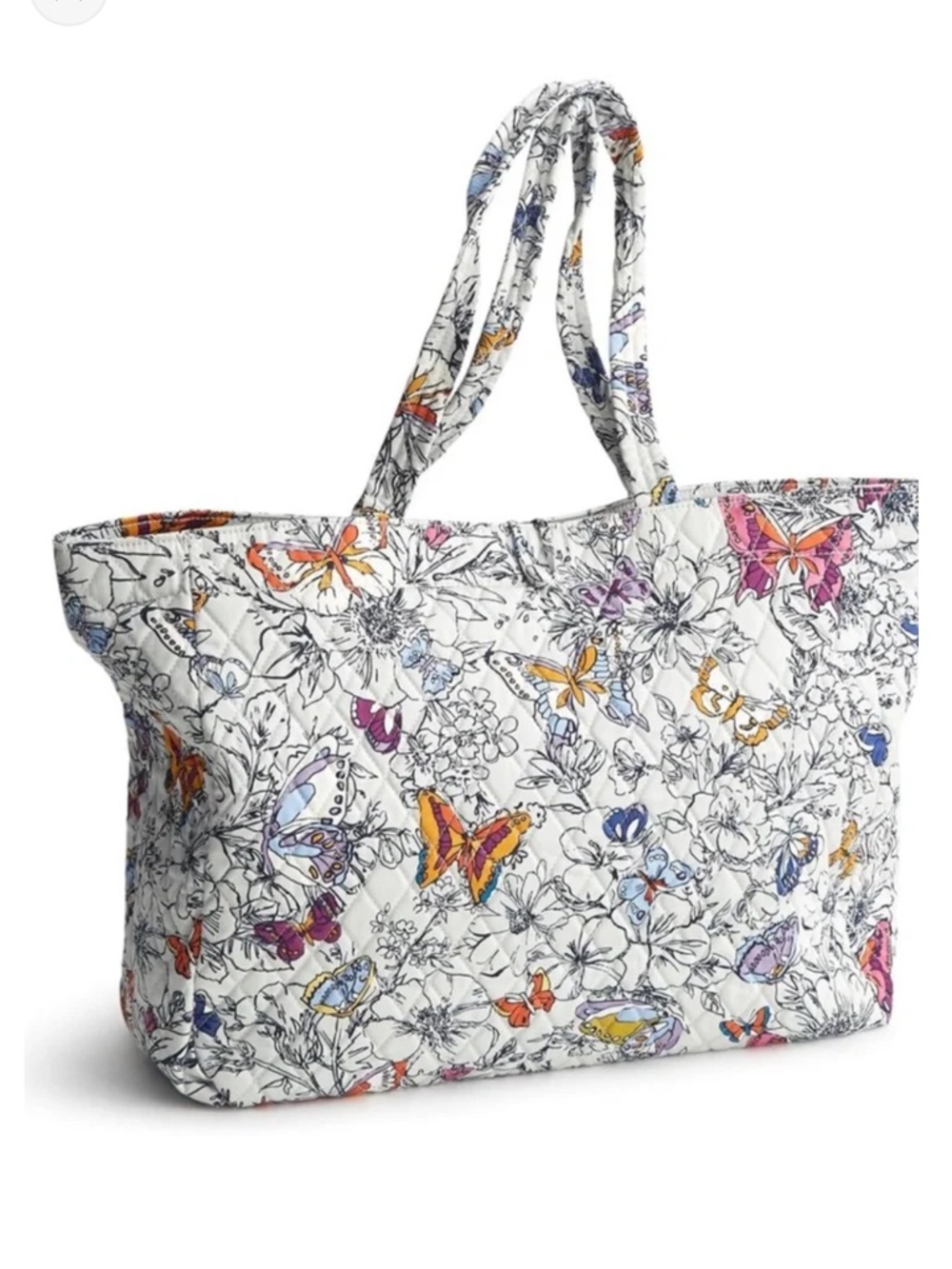 Vera Bradley Wing + Bloom Hathaway Butterfly Quilted Tote
